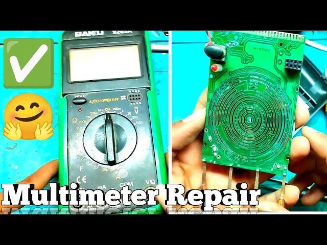 digital multimeter repair kaise karen|baku 9205a baku multimeter repair