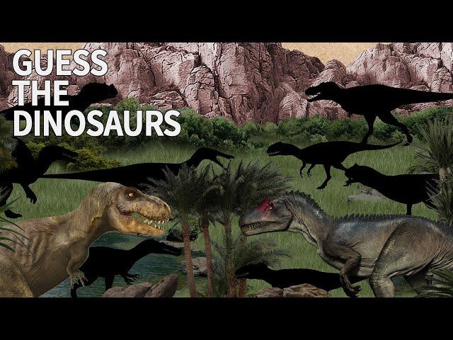 Dinosaur game | Guess the dinosaur | Guess 10 carnivorous dinosaurs | dinosaur name