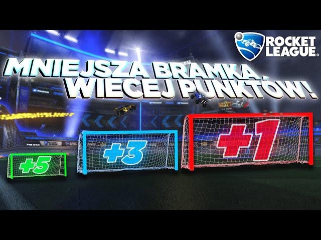 MNIEJSZA BRAMKA = WIĘCEJ PUNKTÓW! Rocket League PL