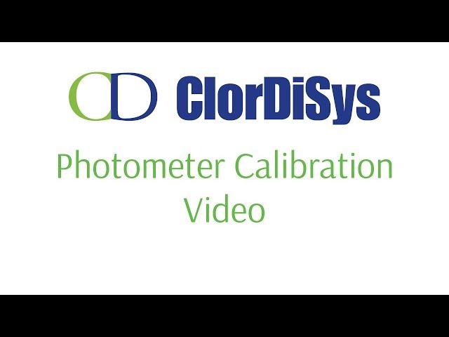 ClorDiSys Solutions, Inc - Photometer Calibration