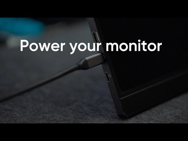 How to power your Arzopa monitor?