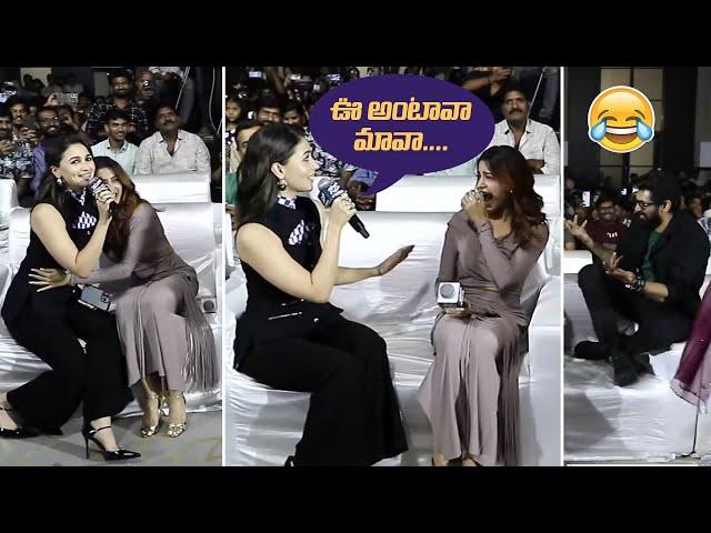 Alia Bhatt Sings Oo Antava Mava Song Infront Of Samantha | Super Fun  | #JIGRA