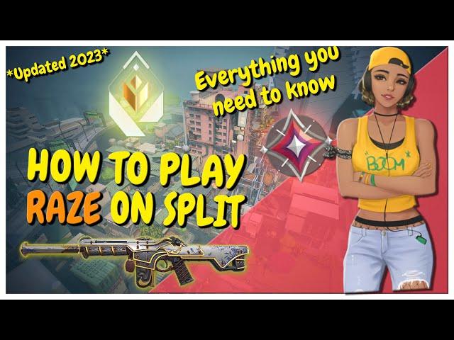 THE COMPLETE RAZE MAP GUIDE for SPLIT 2.0 in VALORANT!! *Updated 2023*