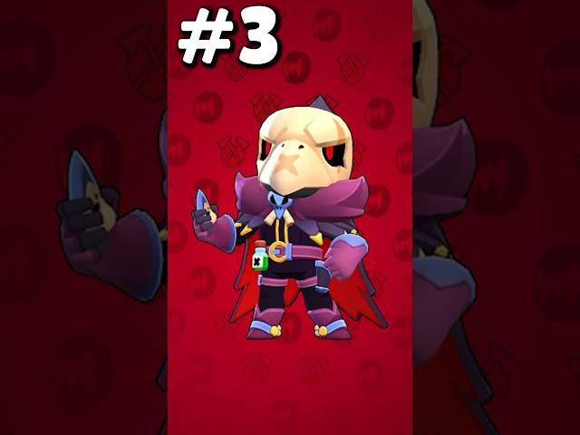 TOP 5 SKINS IN BRAWL STARS!