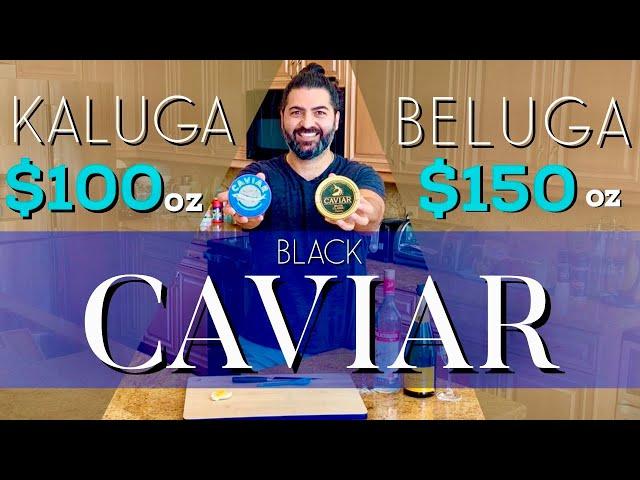 CAVIAR Tasting BELUGA & KALUGA Black Sturgeon Caviar Price Explained!