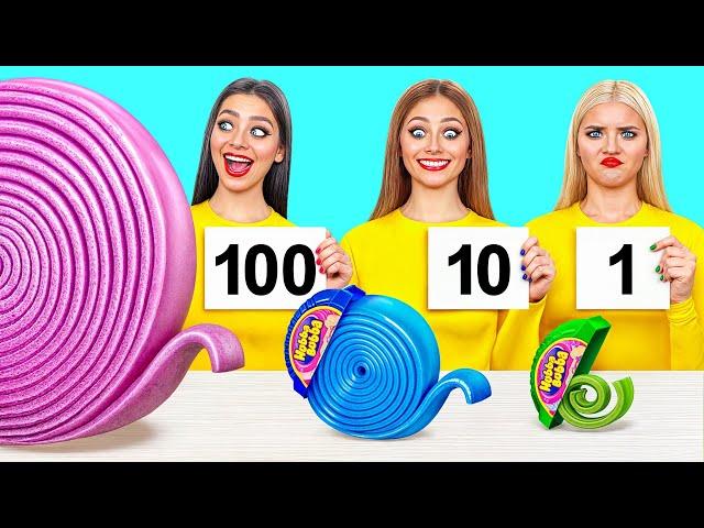 100 Слоев Еды Челлендж | Смешные Челленджи с Едой от Mega DO Challenge