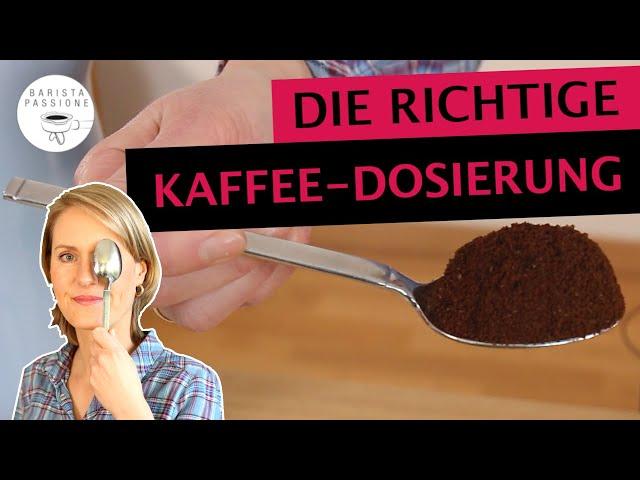 Kaffee richtig dosieren | Wie viel Löffel pro Tasse? Wie viel Kaffeepulver für 1 Tasse?