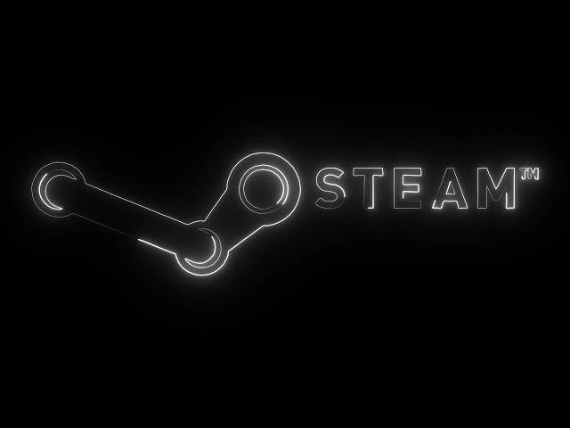 Steam Logo Glowing Flickering Neon Lights Loop Animation by Fahad VFX