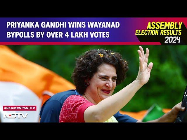 Wayanad Results | Priyanka Gandhi Wins Kerala's Wayanad Bypolls By Over 4 Lakh Votes