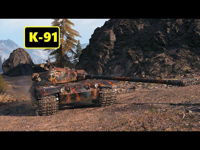 K-91. 9.1k dmg/ 6 kills. World of Tanks Top Replays.