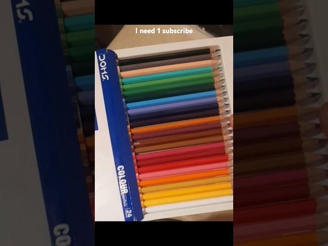 New colour pencil unboxing #doms #colourpencil #unboxing #drawing