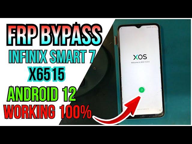 infinix SMART 7 Frp Bypass Android 12 working 100% Without PC | x6515 google account bypass