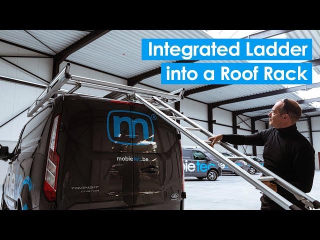 Ladder Integrated in a Roof Rack - Easy and Convenient Way to Access your Car Roof