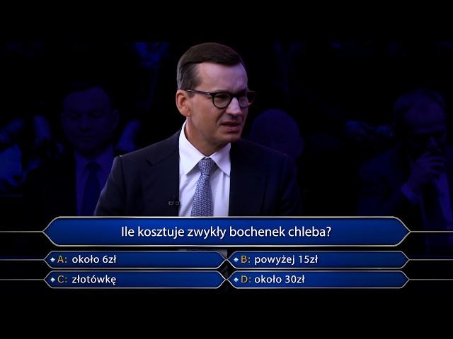 MORAWIECKI wystąpił w MILIONERACH