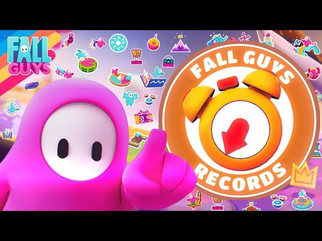 ALL FALL GUYS WORLD RECORDS **NEW PHYSICS** (EVERY MAP A-Z) UPDATED!