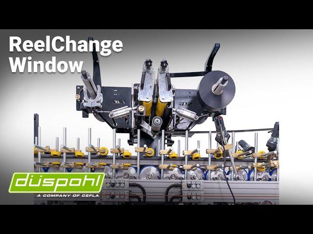 ReelChange Window - easy-to-use reel changing system for profile wrappers