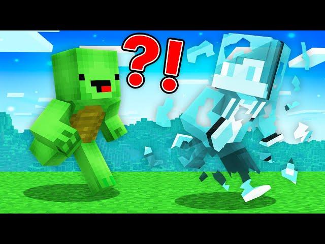 Spedrunner TURNED to GLASS vs Hunter : JJ vs Mikey in Minecraft Maizen!