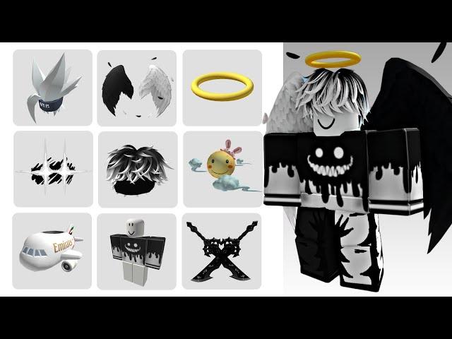 22 THE BEST BLACK AND WHITE FREE ITEMS ROBLOX 2024