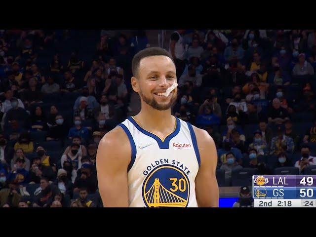 LeBron Jokes After Steph Misses Free Throw 