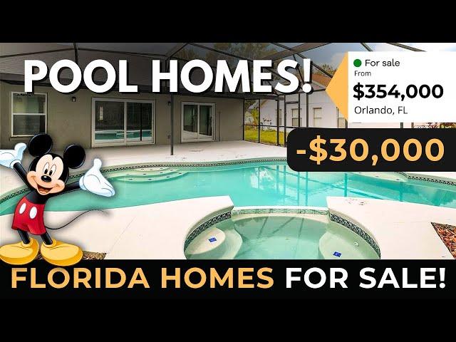 Inside 3 Florida Pool Homes For Sale Near Disney For Under $450K in 2025!