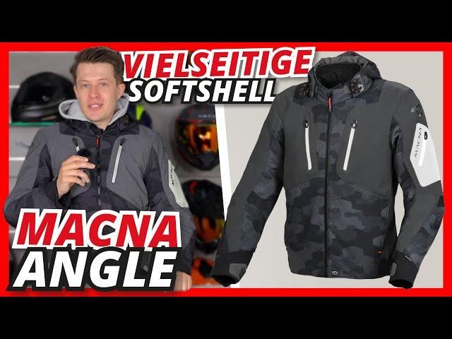 Vielseitige Softshell-Motorradjacke für's ganze Jahr ️+️ - Macna Angle | Helmexpress.com