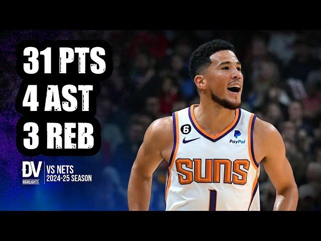 Devin Booker vs Nets 31 pts 4 ast 3 reb | Nov 27, 2024 | Regular Season