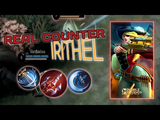 COUNTER IRITHEL SETELAH REVAMP - GAMEPLAY LESLEY - Mobile Legends Indonesia