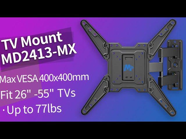 How to Install Mounting Dream Full Motion TV Mount MD2413-MX