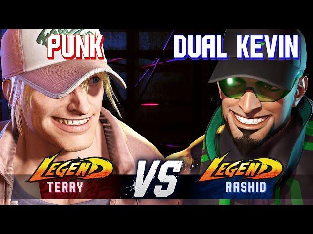 SF6 ▰ PUNK (Terry) vs DUAL KEVIN (Rashid) ▰ High Level Gameplay