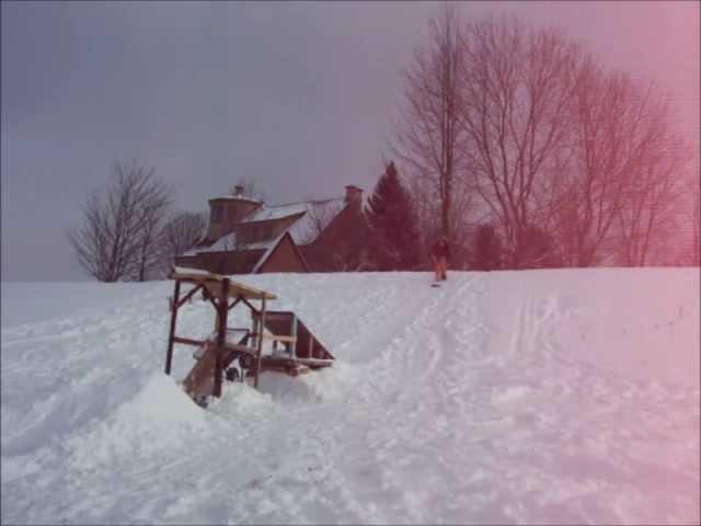 Snowscoot Freestyle Slopestyle Homemade ( HD 720p )