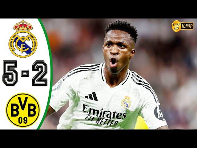 Real Madrid vs Dortmund 5-2 Highlights & All Goals 2024 HD