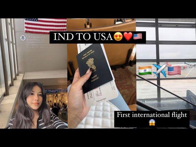 IND TO USA ️ travel vlog | International student | BS in US |️emotional*