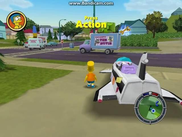 The Simpsons Hit & Run: Bart In Level 1