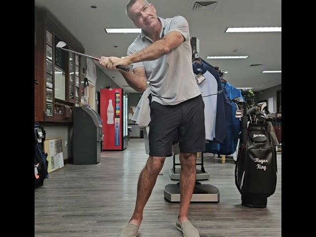 How the legs move in sequence and support in the golf swing