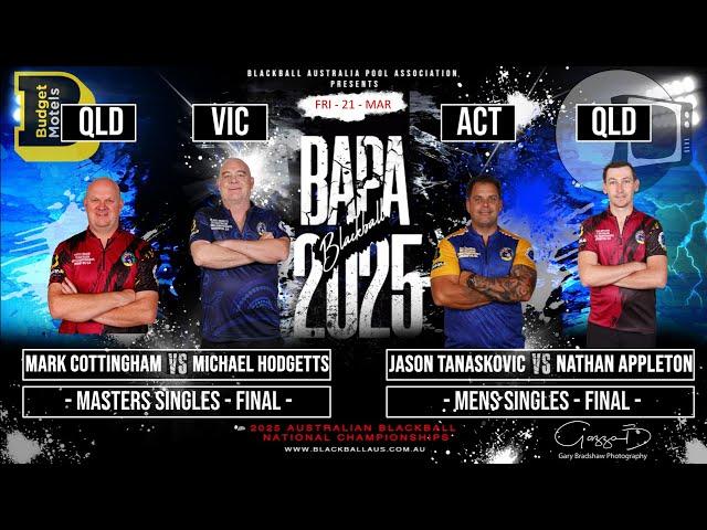 Australian Championships 2025  : Mens & Masters Singles Final