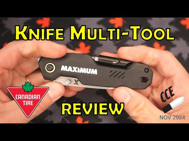 Review of the Canadian Tire MAXIMUM MulitiTool Utility Knife - SKU #057-7513- 4