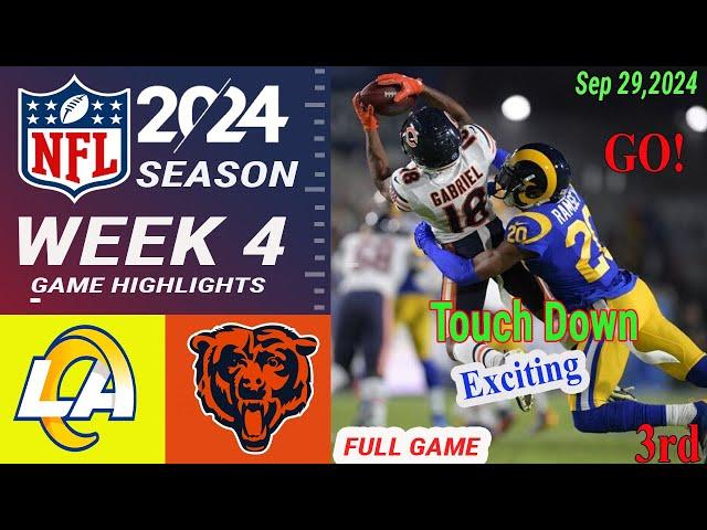 Los Angeles Rams vs Chicago Bears WEEK 4 FULL Game 3rd |Sep 29, 2024 | NFL Today | NFL 2024 Season