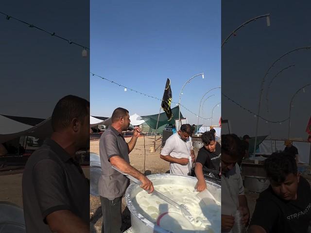 خدمة زوار الامام الحسين عليه السلام طريق المشايه الى كربلاء زيارة الاربعين
