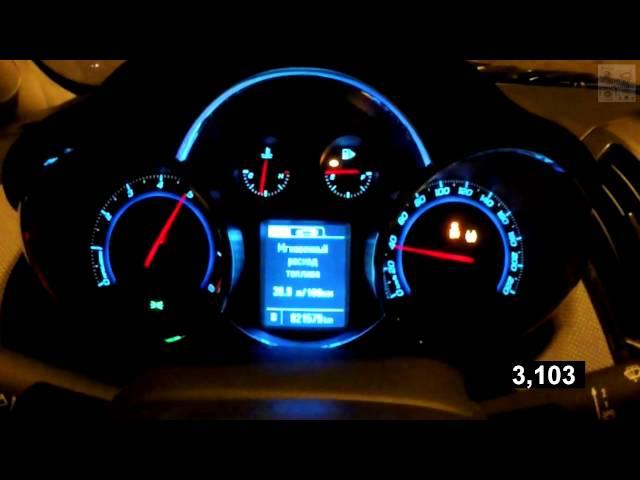 Chevrolet Cruze 1.4 AT LTZ Acceleration 0-100 km/h  (Measured  by Racelogic)