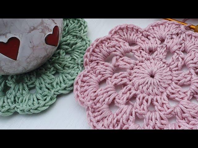 How to Crochet Coasters Super Popular Fast and Easy for Beginners#howtocrochetcoasters