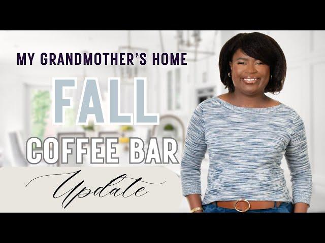 Cozy Fall Coffee Bar Makeover | DIY Kitchen Reno in Grandma's Home