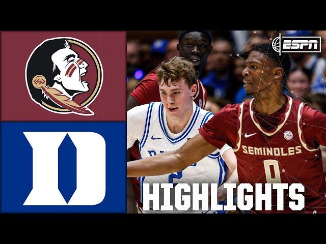 Florida State Seminoles vs. Duke Blue Devils | Full Game Highlights | ESPN College Basketball