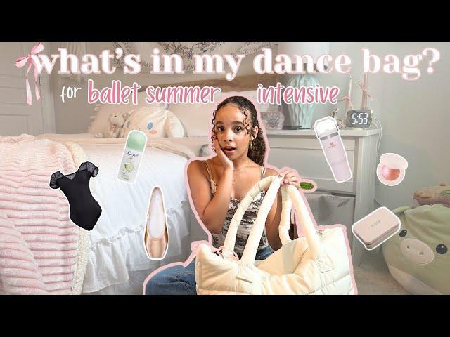 what's in my tote bag | ballet summer intensive diaries | ep. 1