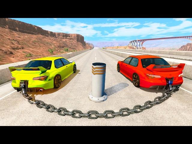 Satisfying Car Crash Game HIGH SPEED JUMPS #14 BeamNG Drive