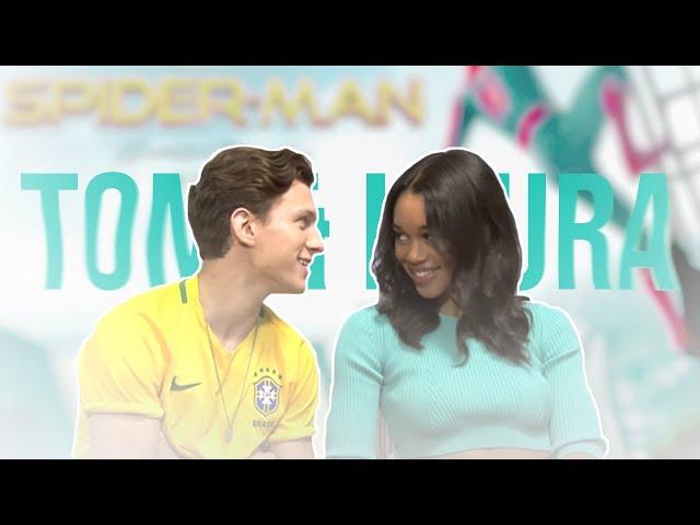 Tom Holland and Laura Harrier's soft chaotic friendship for 9 minutes straight