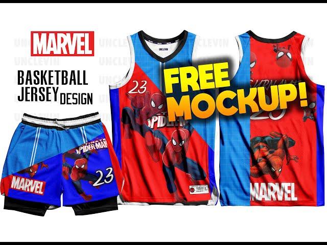 (Free Mockup) Sublimation NBA Cut Basketball Jersey | PSD file