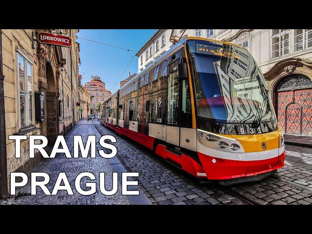  Trams in Prague - Tramvaje v Praze (4K) (2020)