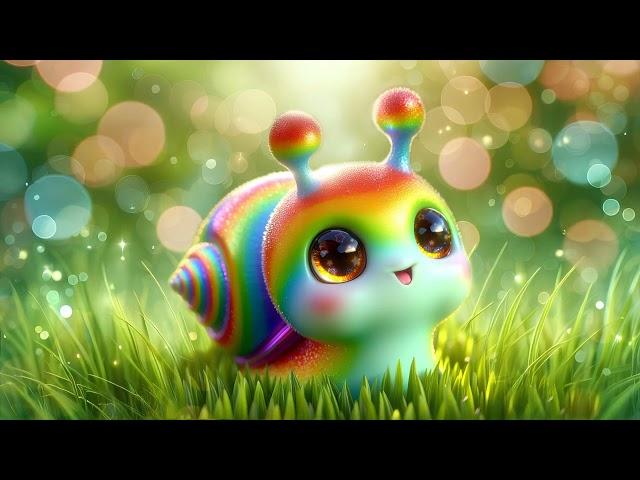 Rainbow snail Soft music for sleep and relaxing