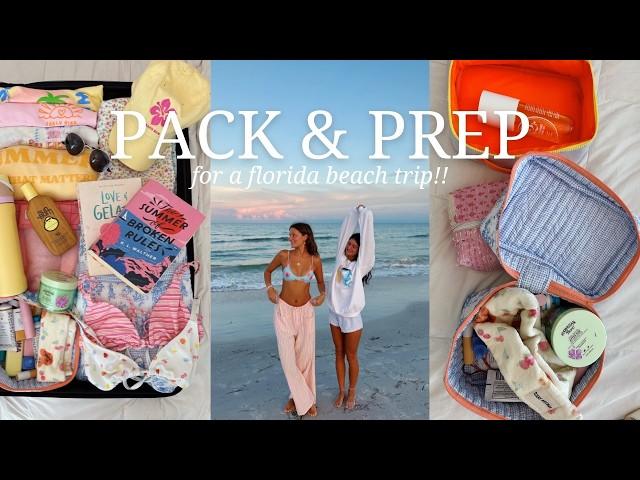 PACK + PREP WITH ME for a florida family beach trip