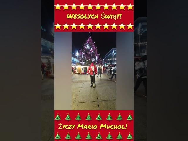 Wesołych Świąt życzy Mario Muchol! santa Claus Football Skills